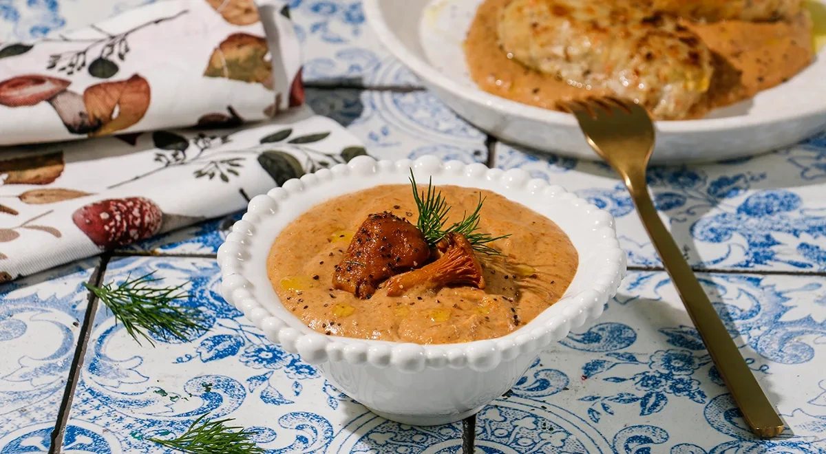 Подлива из замороженных грибов