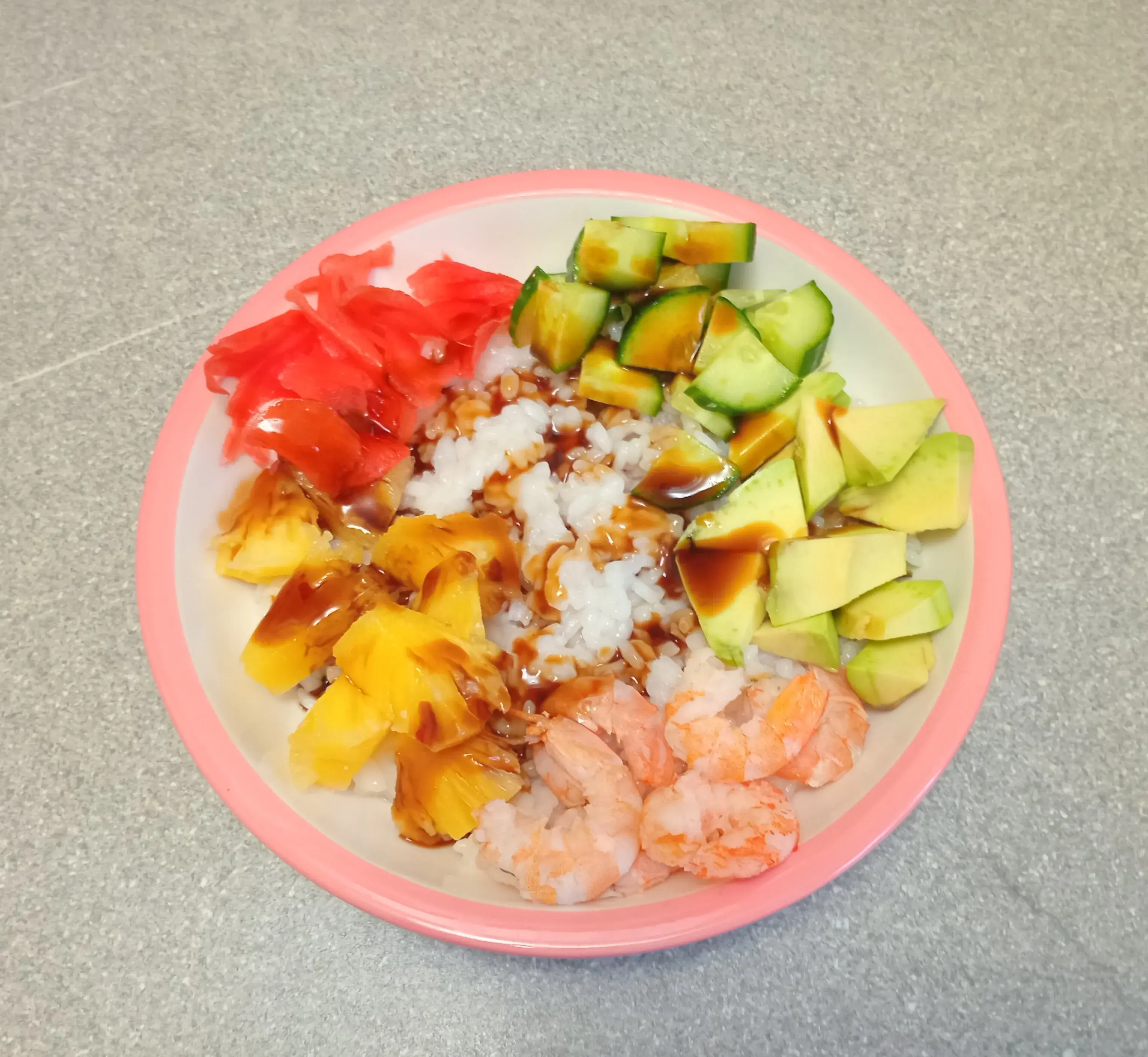 Поке с креветками