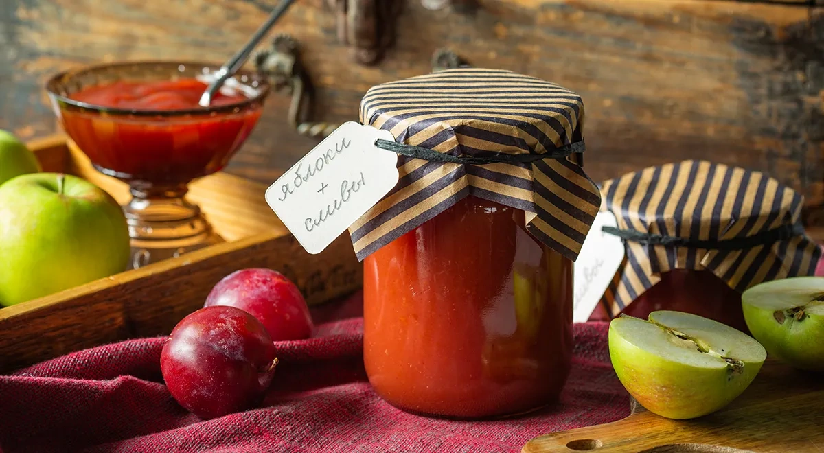 Повидло из яблок и слив