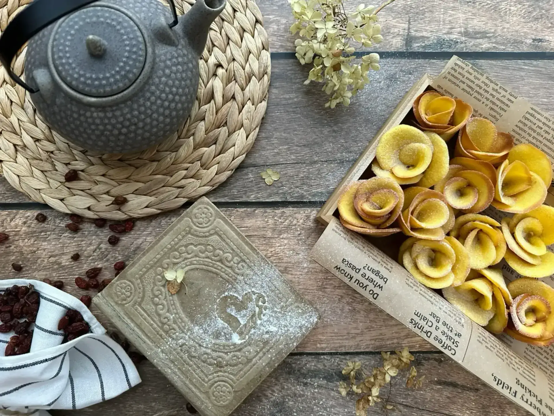 Праздничное печенье «Розочки»