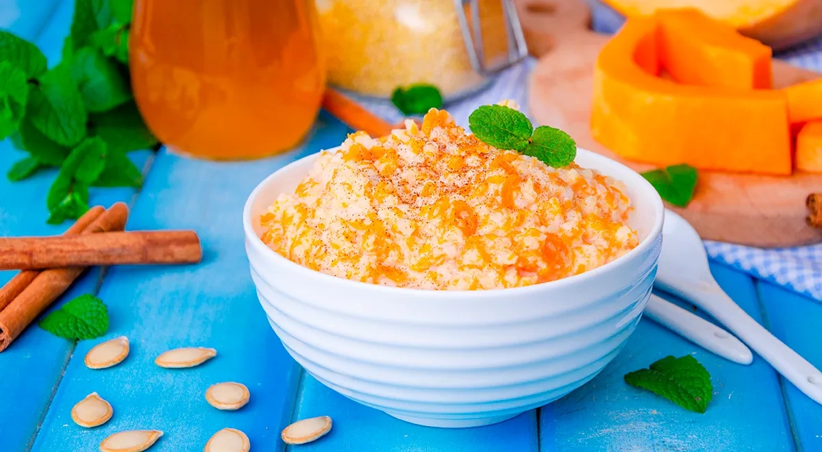 Пшенная каша с тыквой на воде