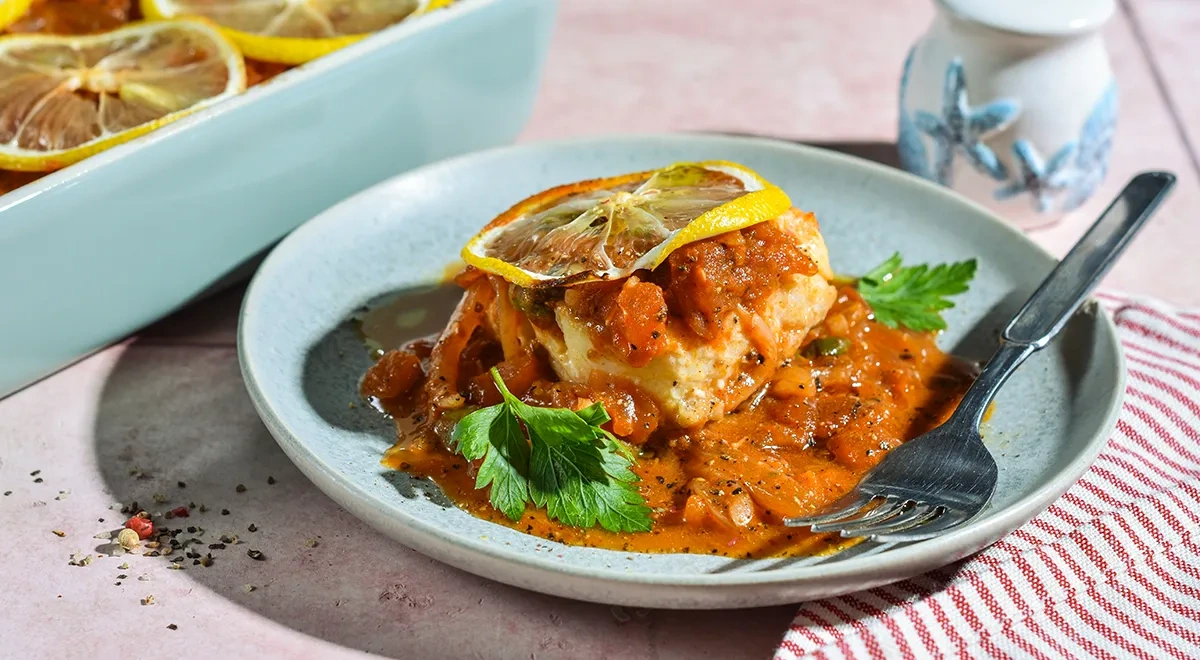 Рыба под маринадом в духовке