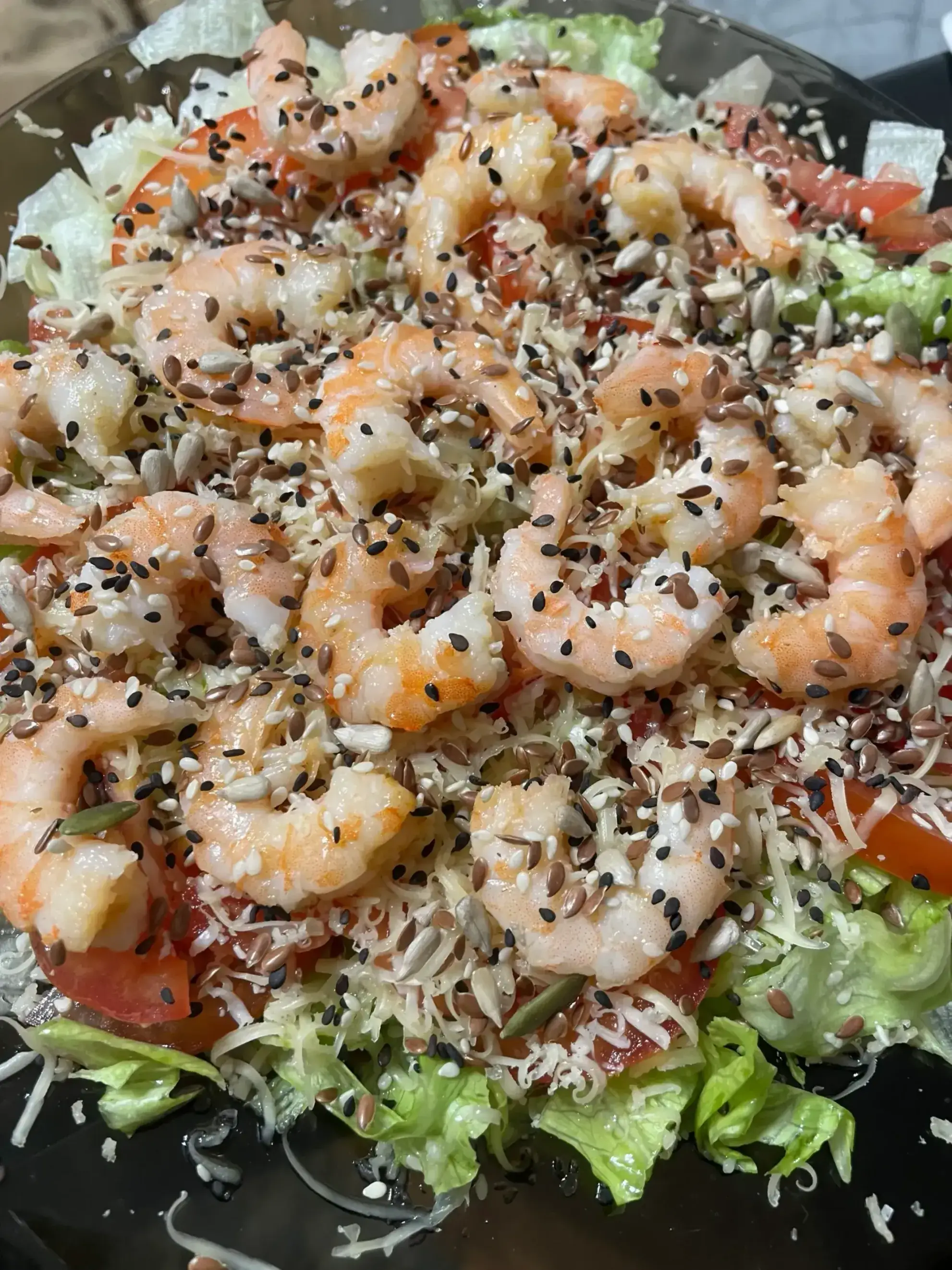 Салат Айсберг с креветками