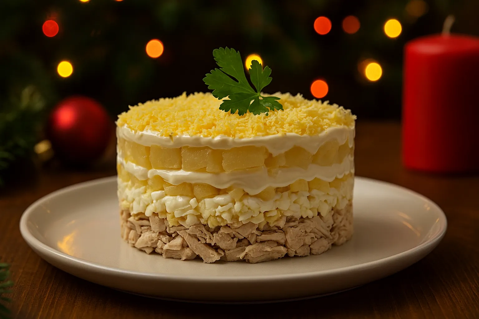 Салат «Ананасовый рай»