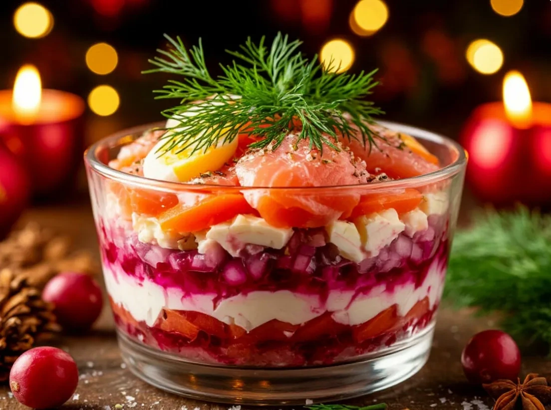 Салат «Форель под шубой»