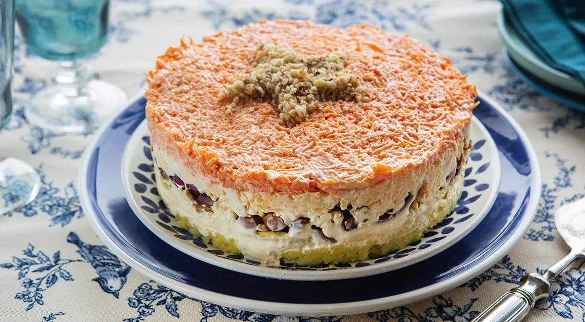 Салат Генеральский с грибами