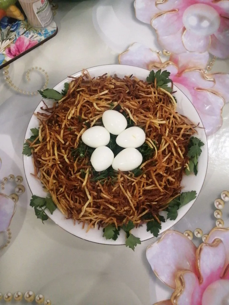 Салат «Гнездо глухаря»