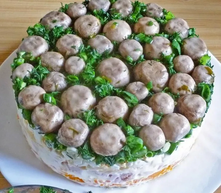 Салат Грибная полянка