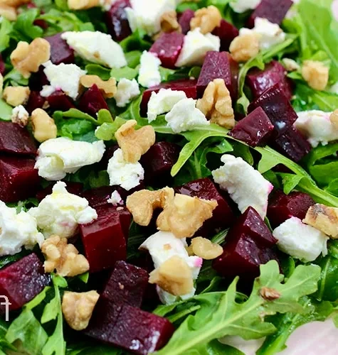 Салат из свёклы и сыра Моцарелла