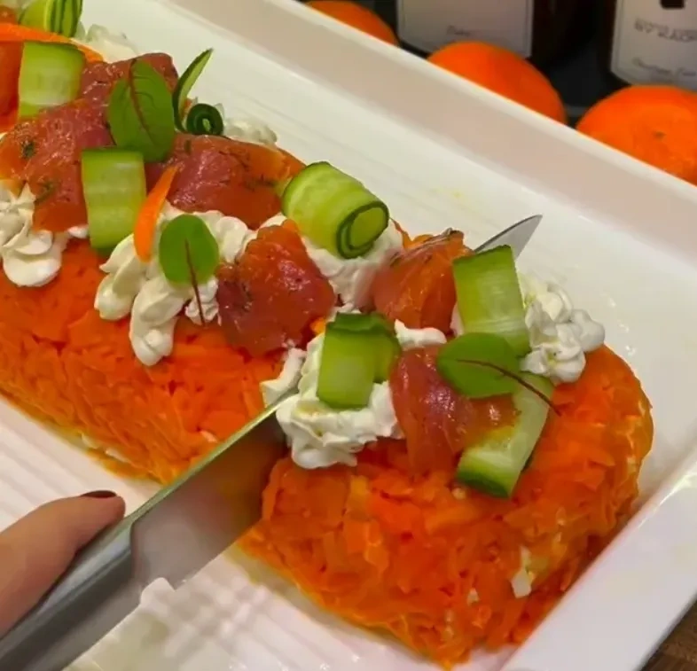 Салат «Мимоза» с горбушей