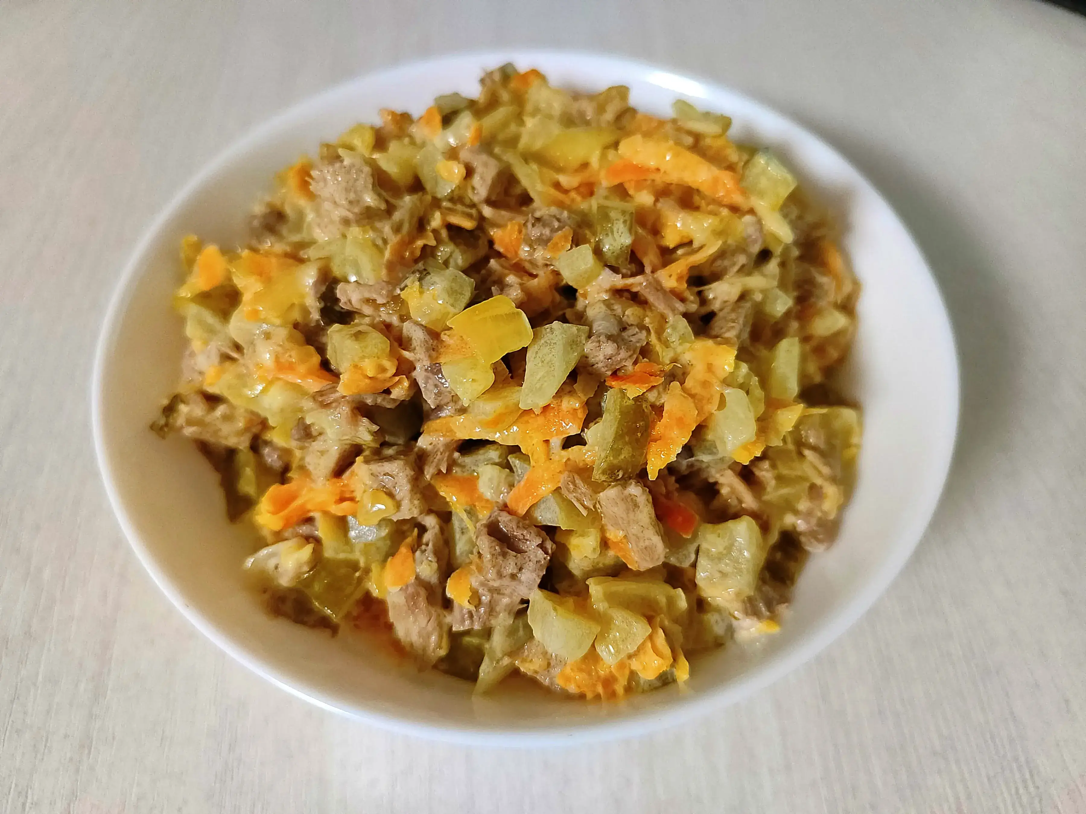 Салат «Новогодняя обжорка»