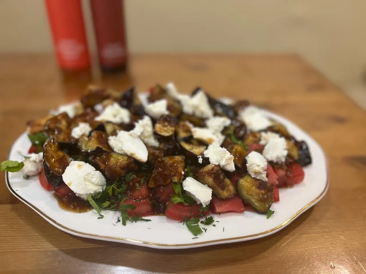 Салат с баклажанами