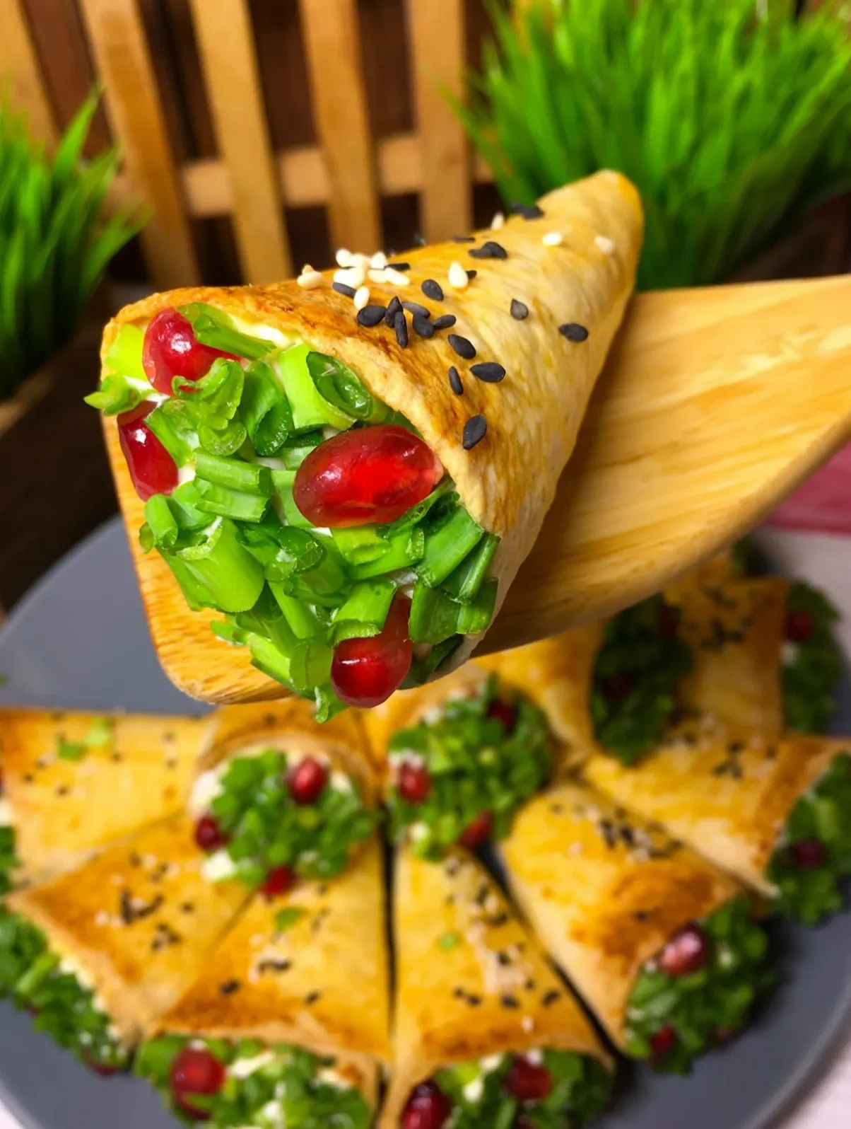 Салат в рожке