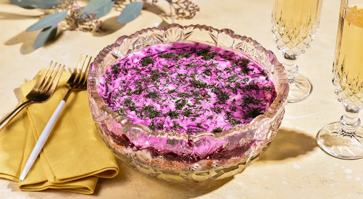 Салат «Вегетарианская шуба»