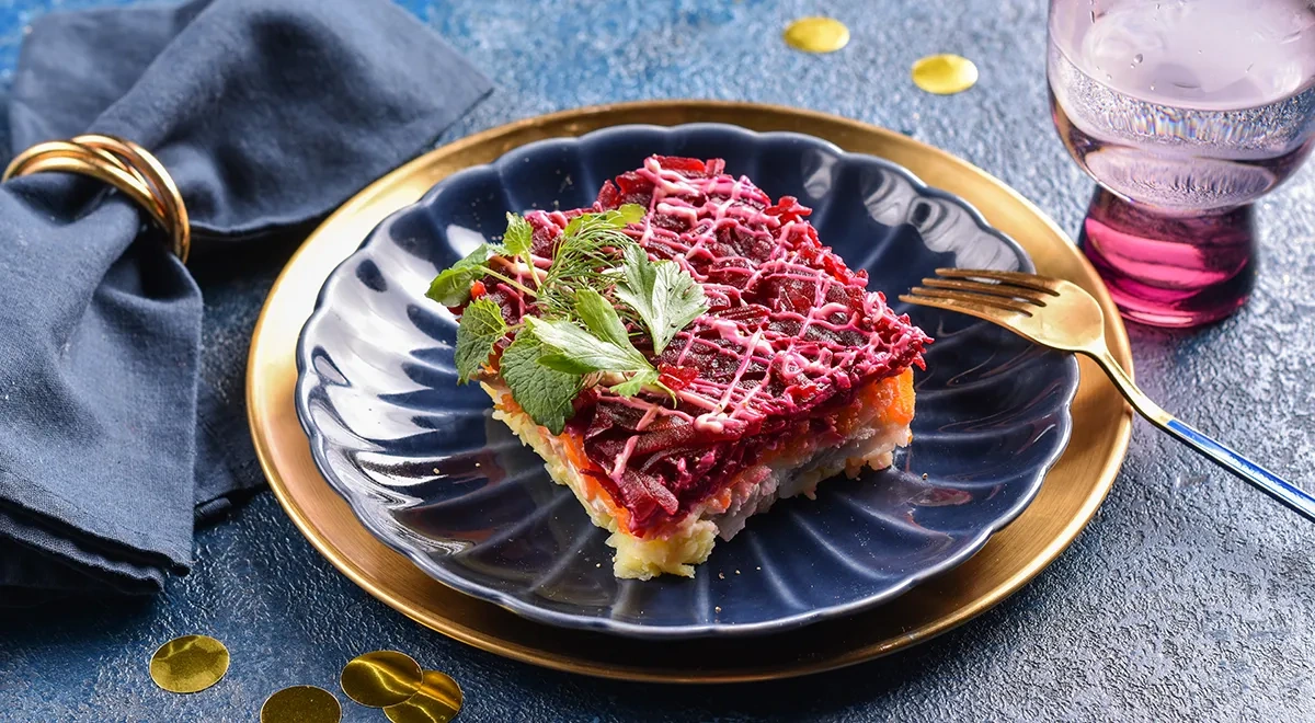 Селедка под шубой постная