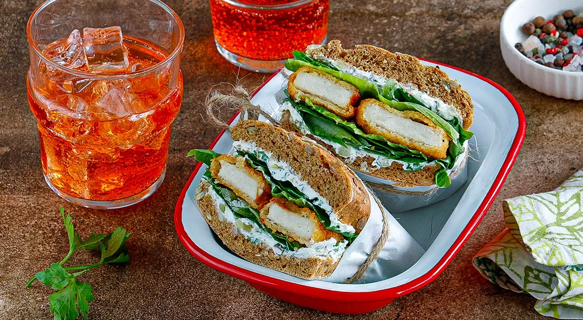 Сэндвич с наггетсами