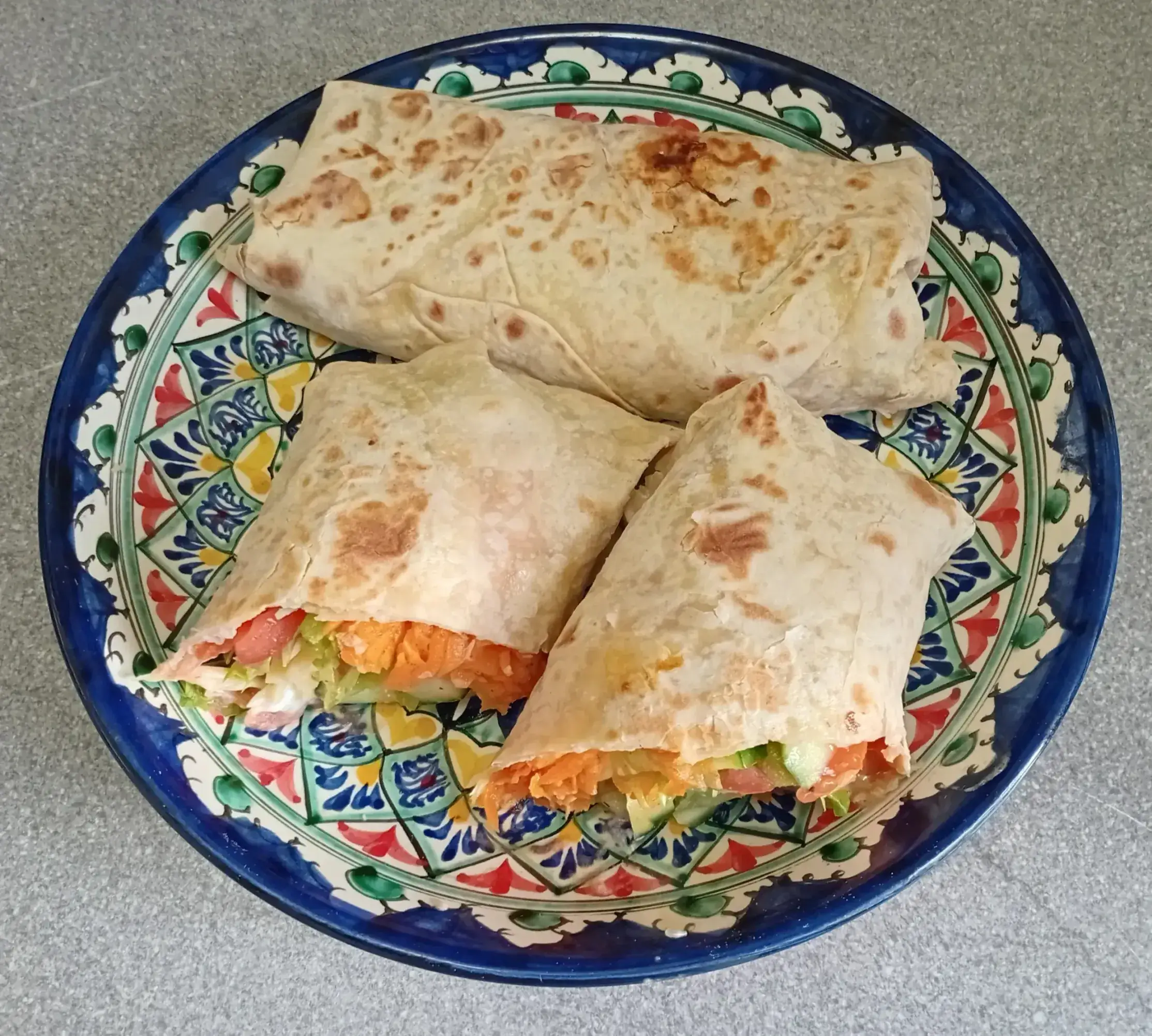 Шаурма с курицей и сыром