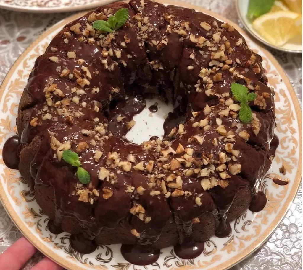 Шоколадно-банановый кекс