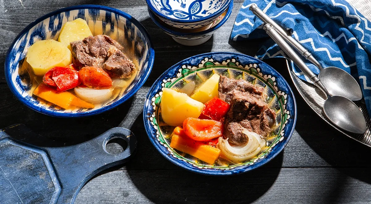 Шурпа в афганском казане