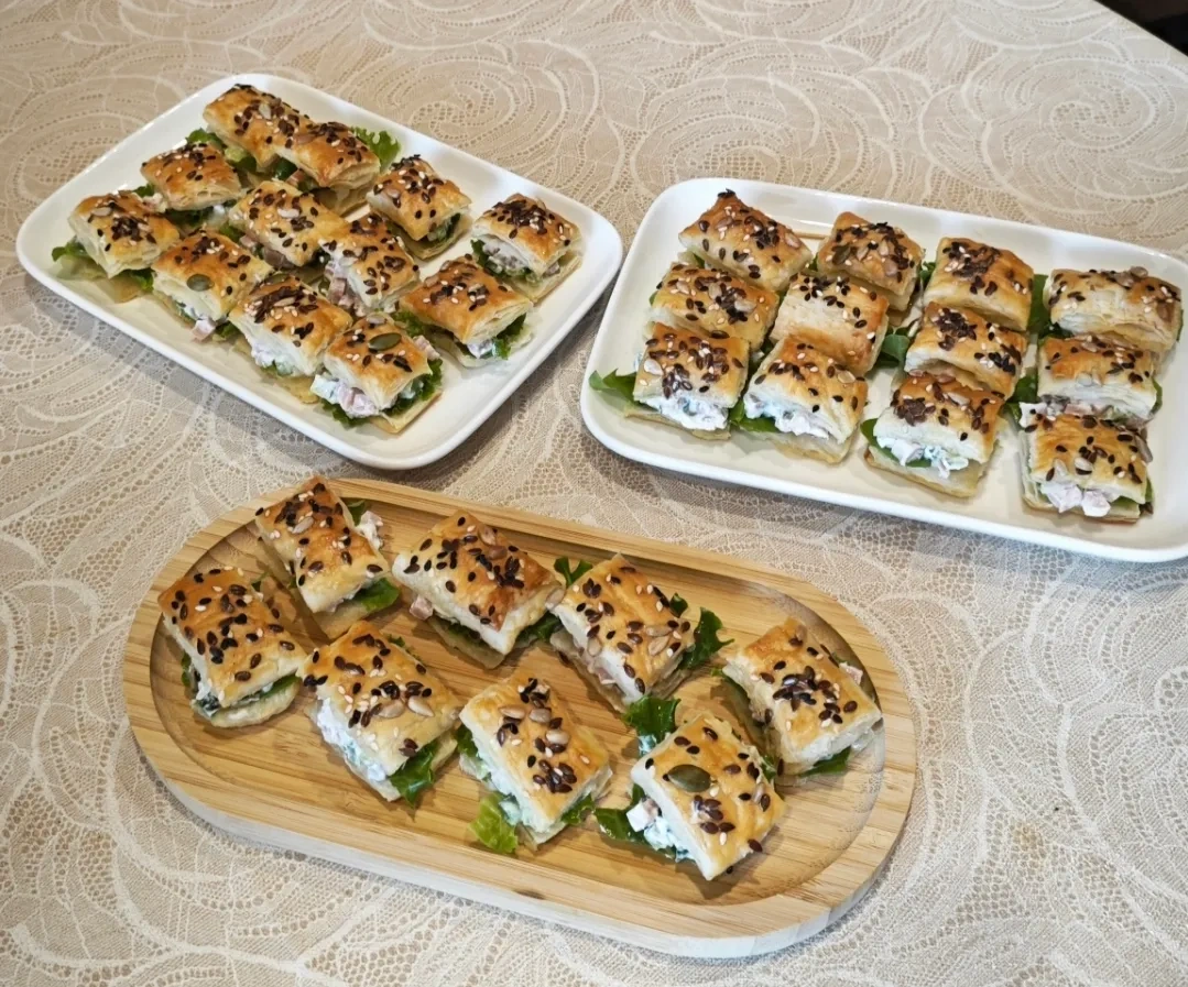 Слоёные квадратики с начинкой