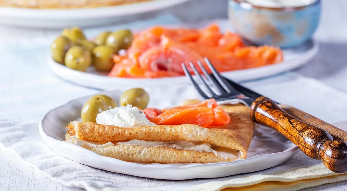 Соленые блинчики