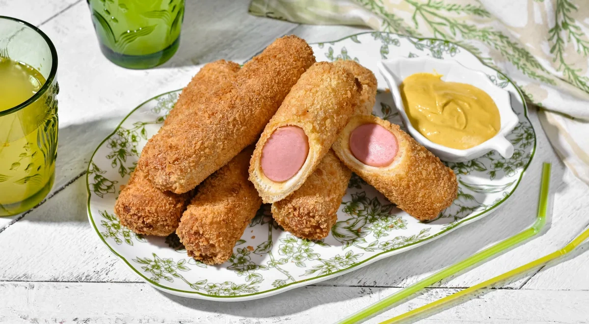 Сосиски в тостовом хлебе