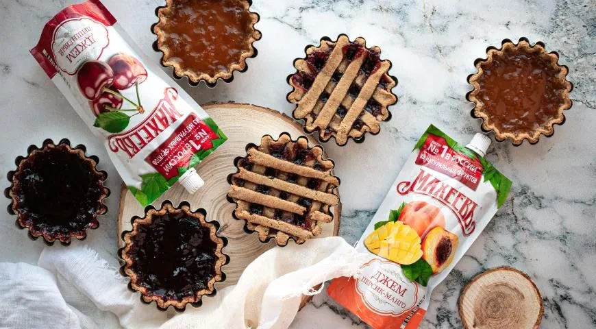 Тарталетки с джемом Махеевъ на 8 марта