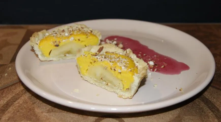 Тарталетки с тыквенным кремом и карамелизированным яблоком