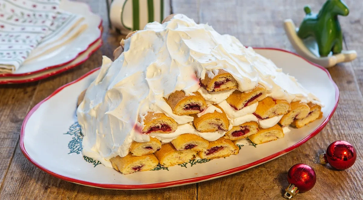 Торт “Дрова под снегом”