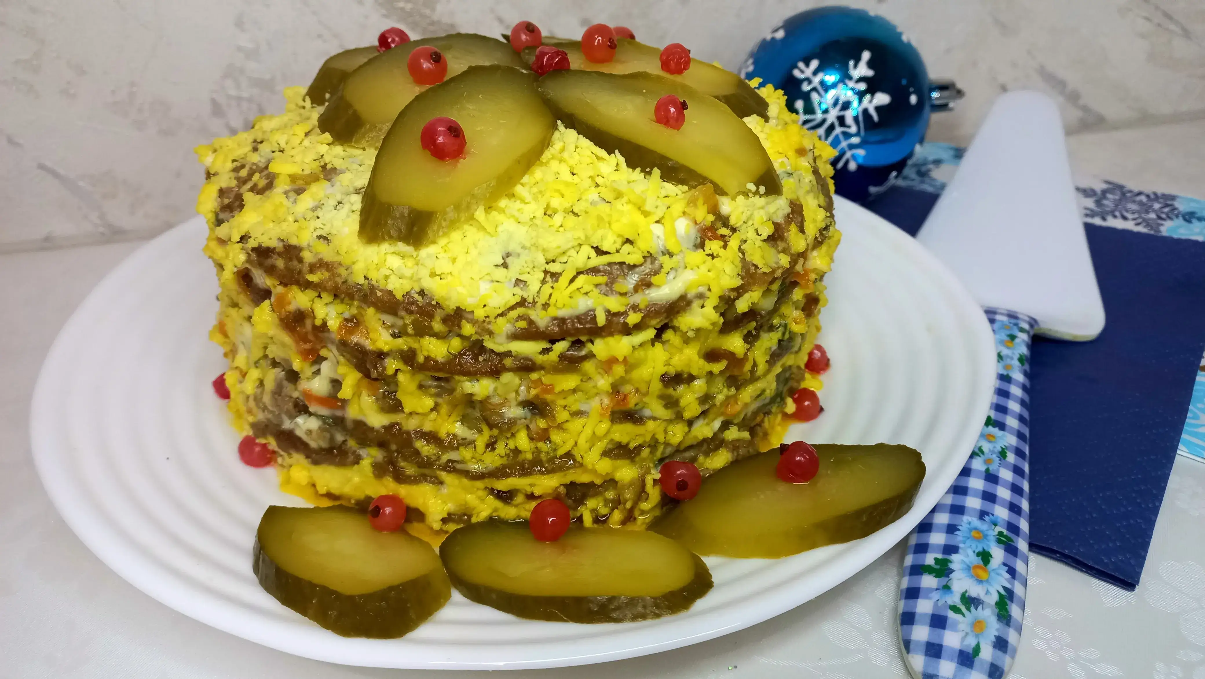 Торт из куриной печени