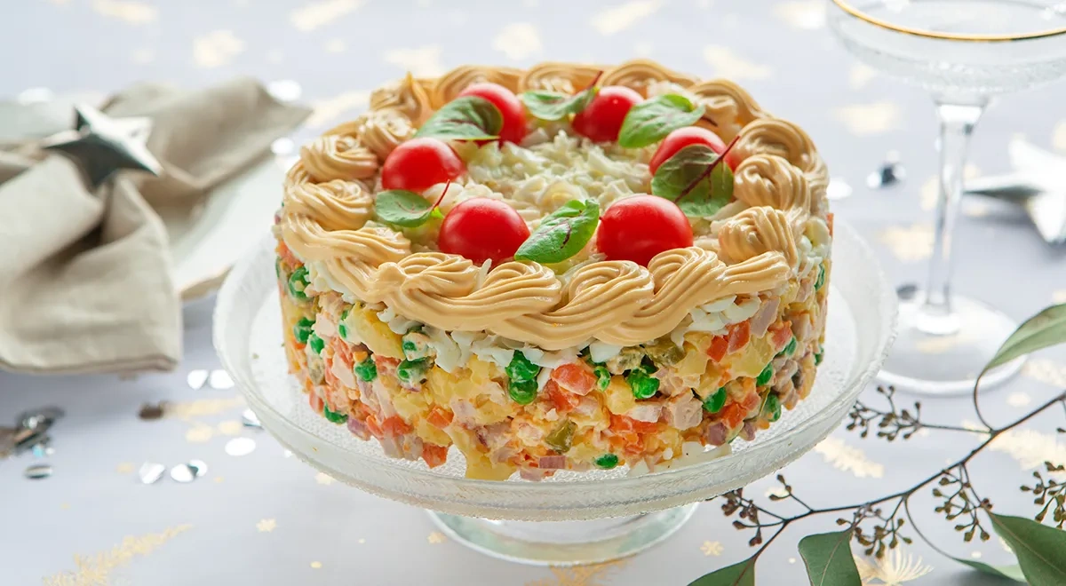 Торт «Оливье»