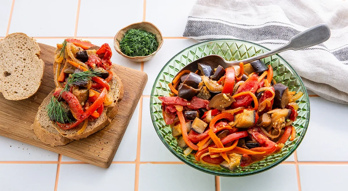 Тушенные баклажаны в мультиварке