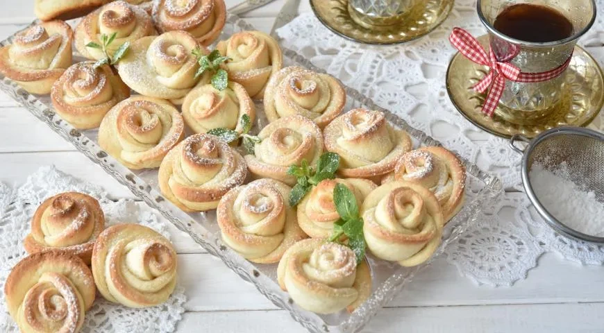 Творожное печенье «Розочки»