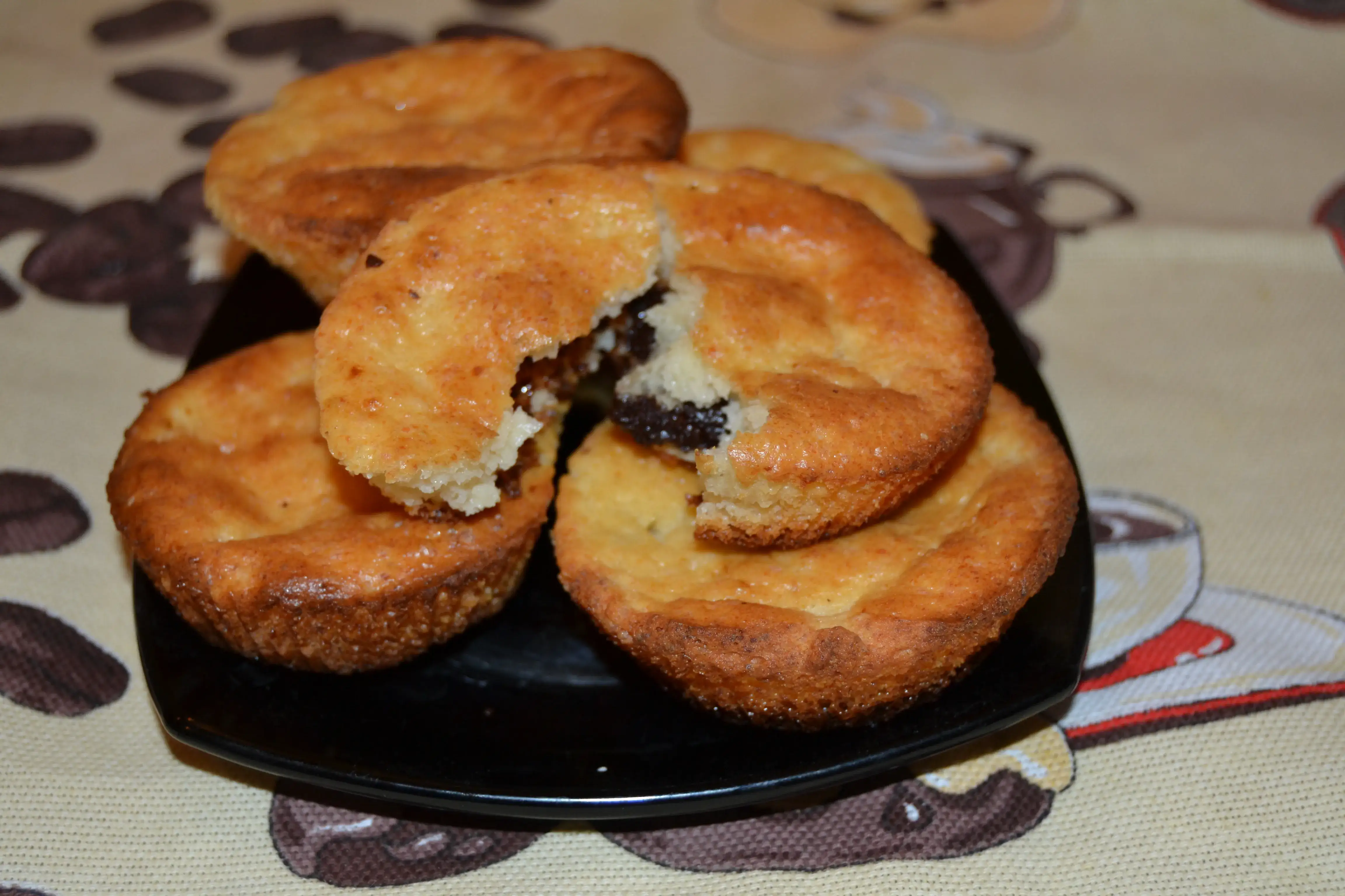 Творожные кексы с шоколадом