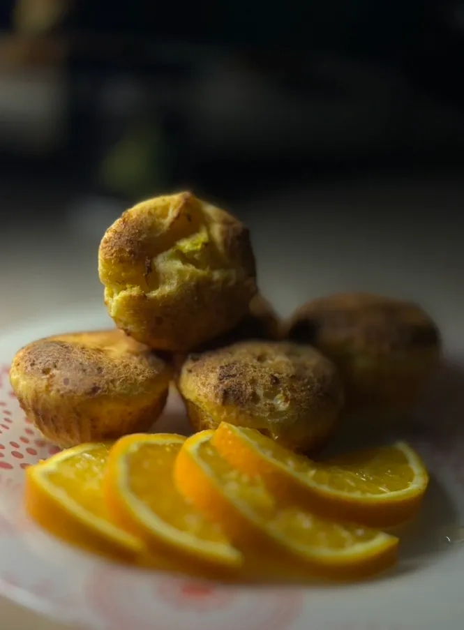 Творожные ПП-кексы с апельсином