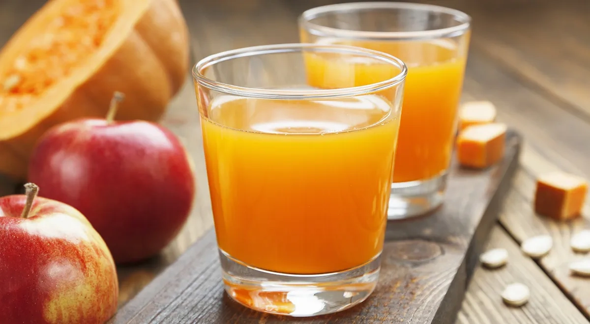 Тыквенный сок с яблоками