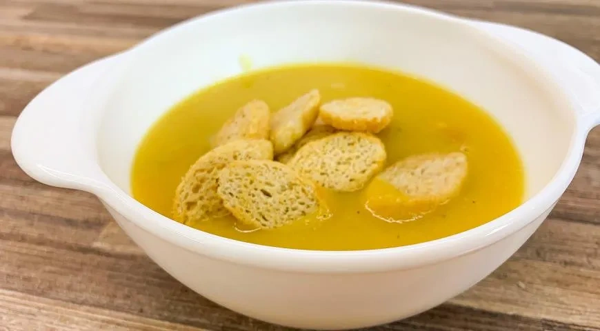 Тыквенный суп-пюре с копченым мясом