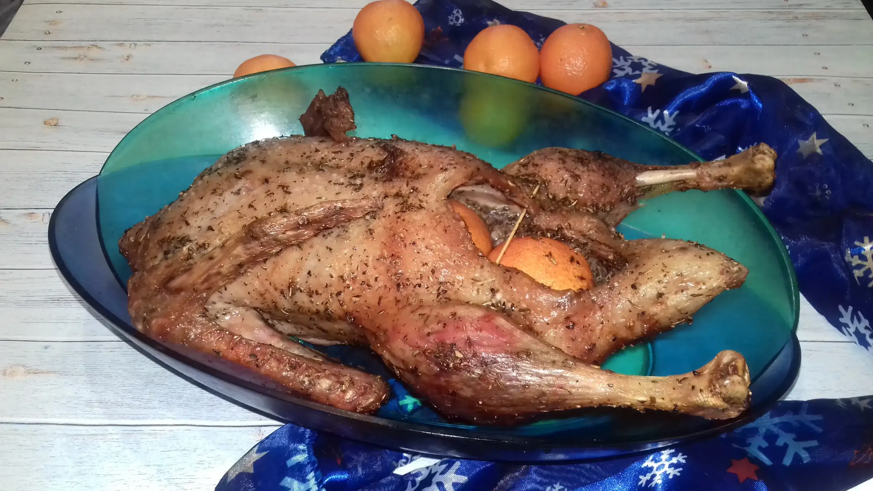 Утка с мандаринами