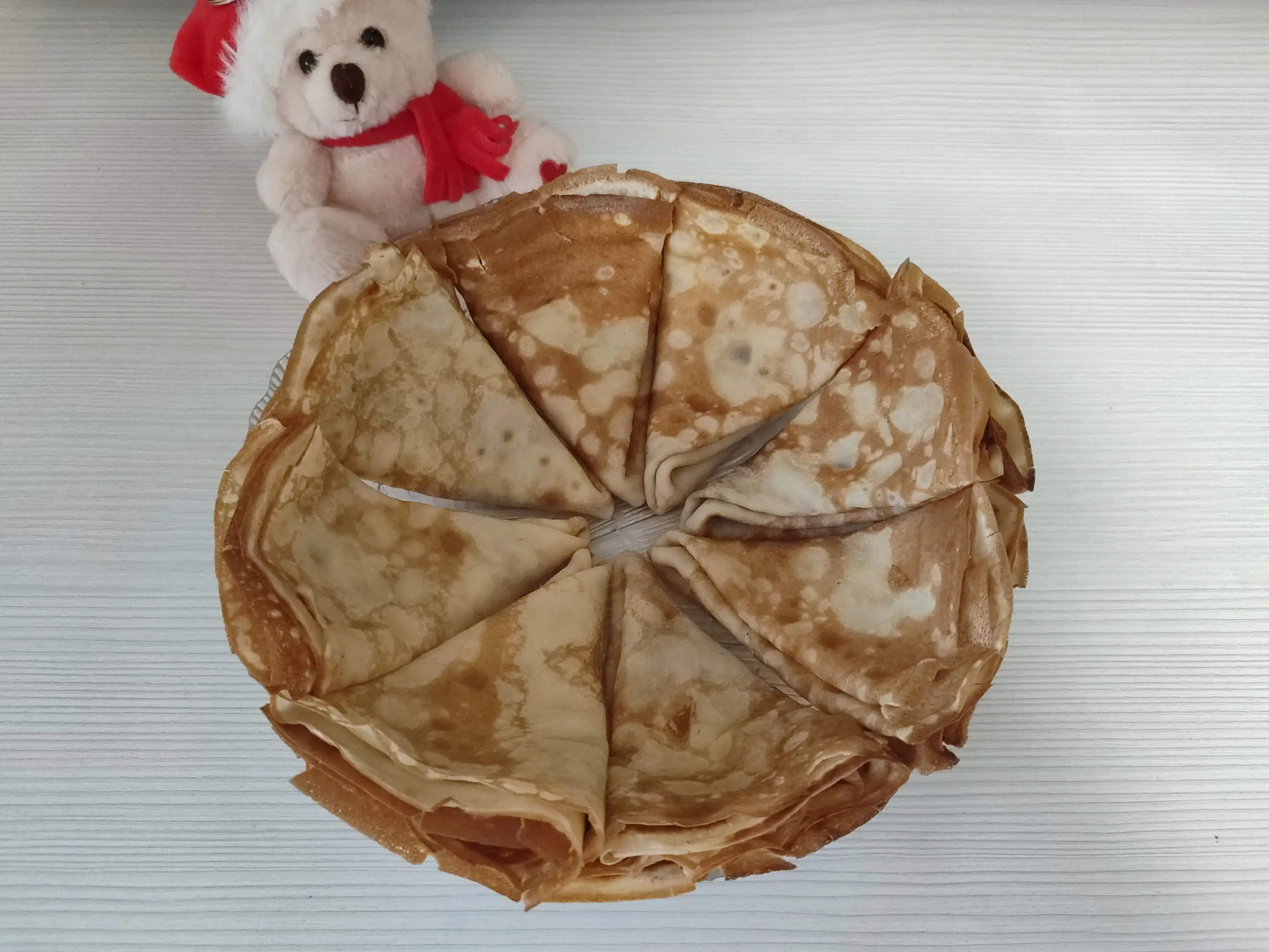 Ванильные блинчики на молоке