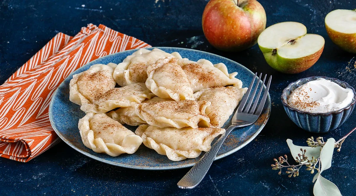 Вареники с яблоками