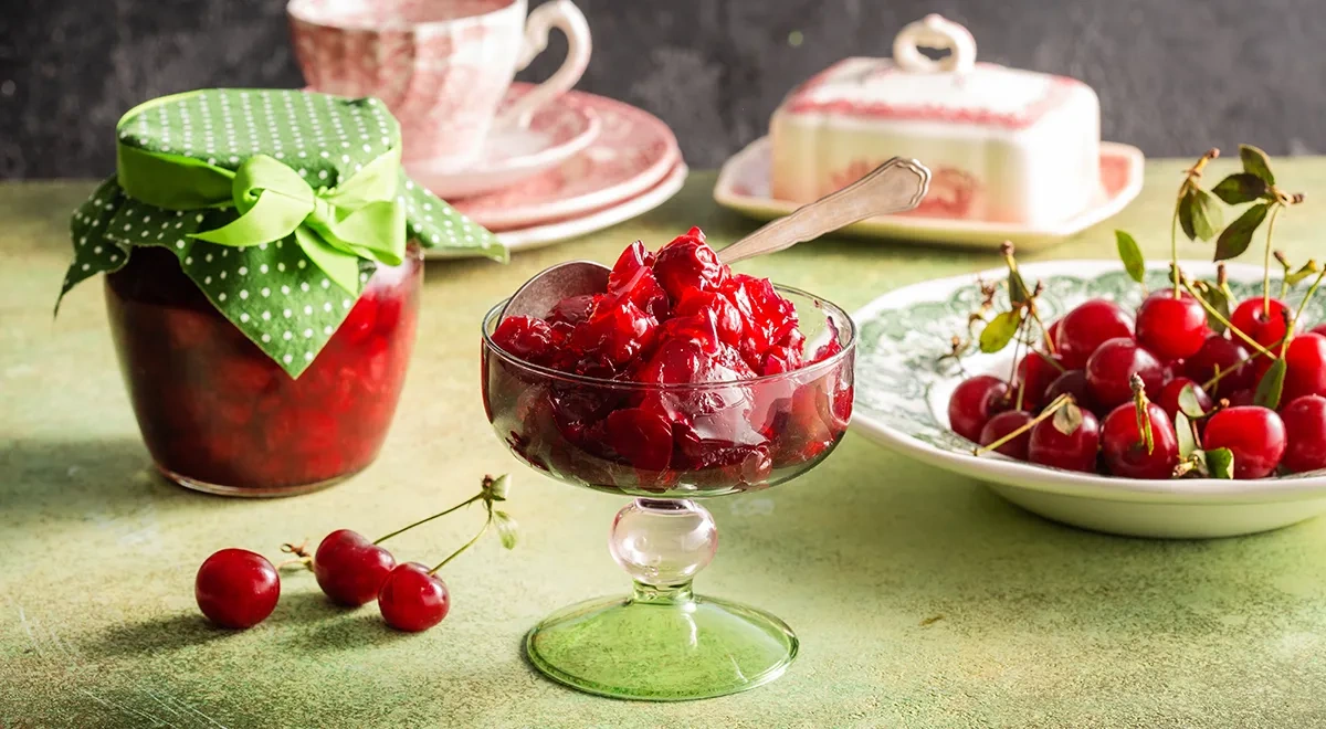 Вишневое варенье на агар-агаре