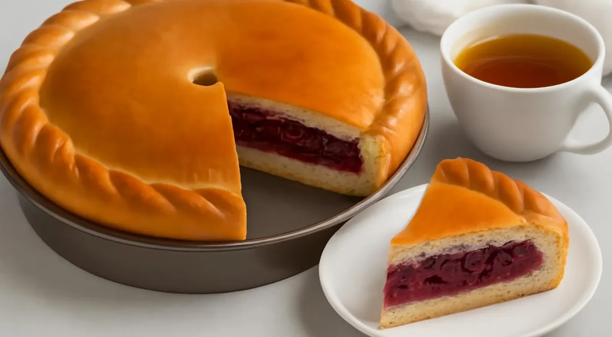 Вишневый пирог на дрожжевом тесте