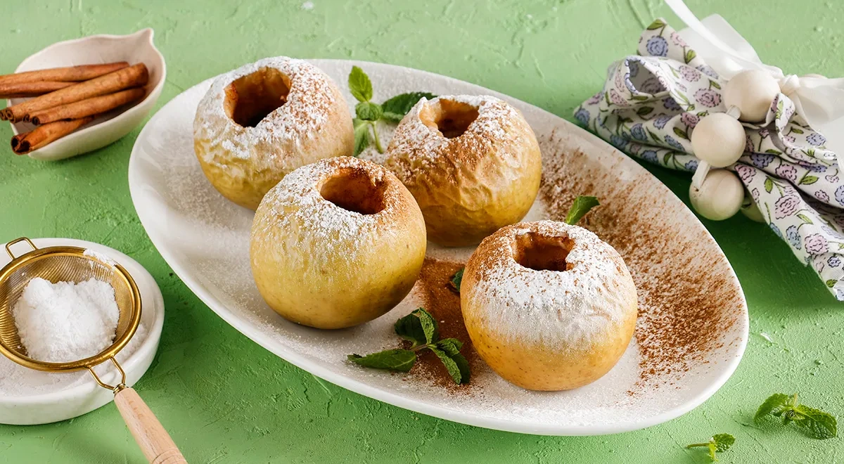 Яблоки с медом в духовке