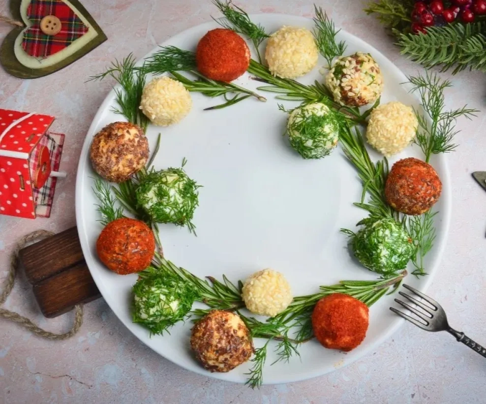 Закуска «Рождественский венок»