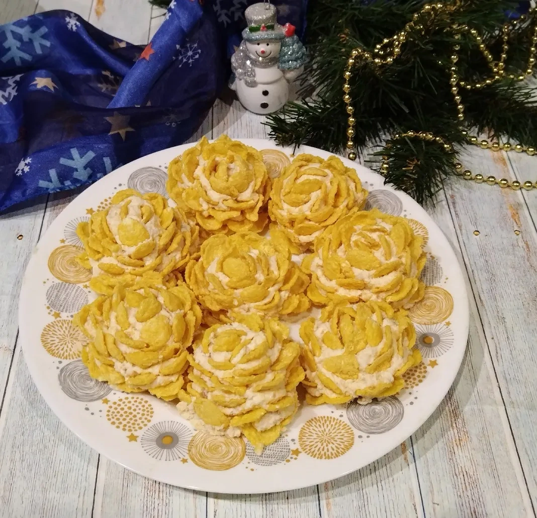 Закуска «Цветы в снегу»