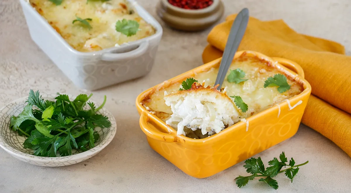Запеченная треска под сливочно-сырной корочкой