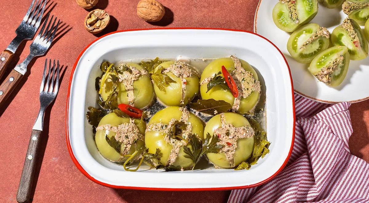 Зеленые помидоры по-грузински