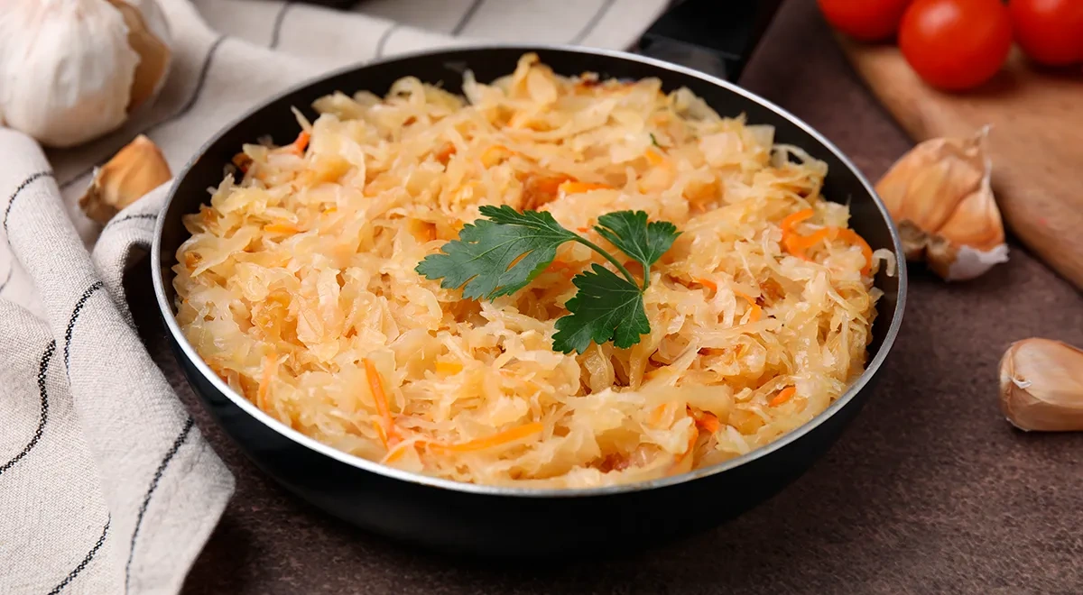 Жареная квашеная капуста