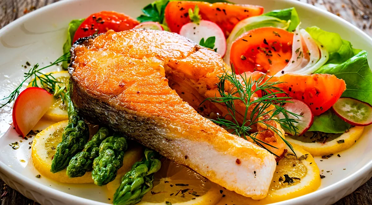 Жаренная семга на сковороде