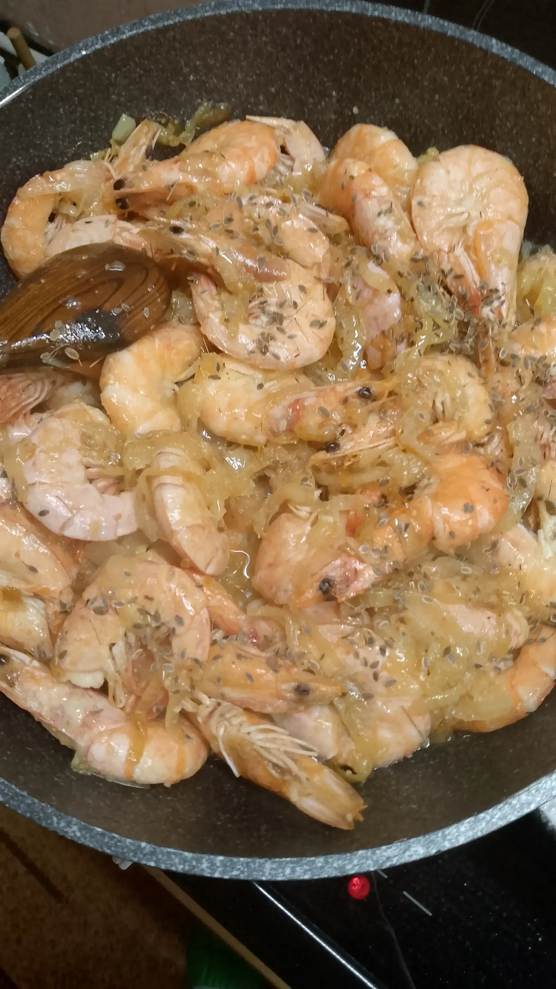 Жареные креветки